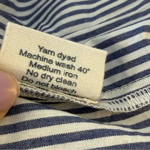 Beau & Ro The Margot Dress Navy White Stripe Small Smocked Nautical Beach‎ Flowy thumbnail 13