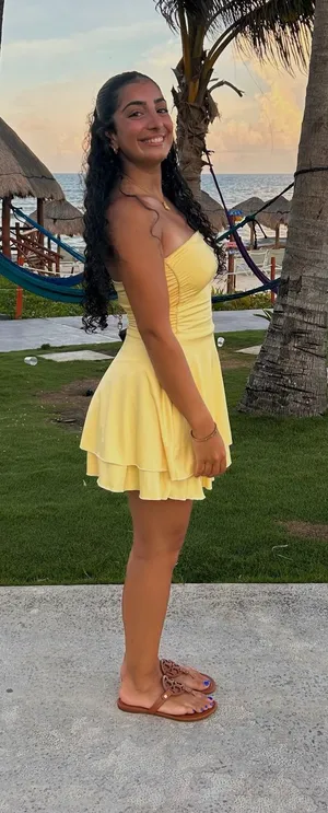 Amazon Yellow tube top dress  thumbnail 1