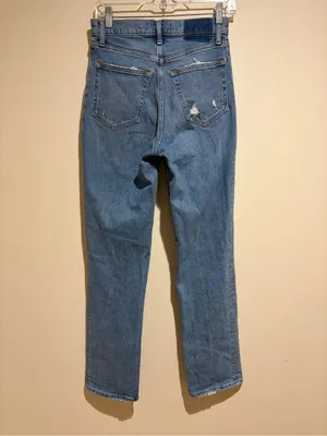 Abercrombie & Fitch The ‘90s Straight Ultra High Rise Jean Crossover Waist 26/2 thumbnail 5