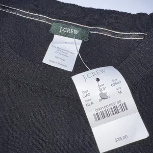 J.Crew Vintage Lightweight Slim Fit Black Sweater Vest Women’s Size M thumbnail 7
