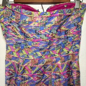 Charlie Jade‎ Anthropologie Small Ginger Dress Multicolored Silk Blend Pockets thumbnail 8