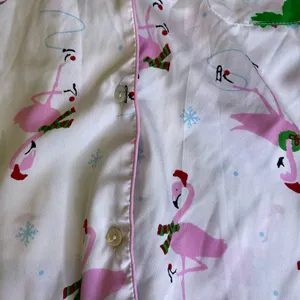 Cynthia Rowley Flamingo Holiday Pajama Top | Women’s M | TammysCollectedCloset thumbnail 8