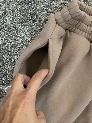 Unisex COMFRT Cloud Sweatpants Latte Size M Tan Size M thumbnail 4