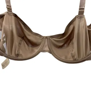 Cuup The Balconette Mesh Bra Taupe Lingerie Womens 34F thumbnail 3