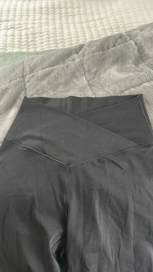 Aerie Leggings OFFLINE by High-Waisted Crossover Flare Black thumbnail 7