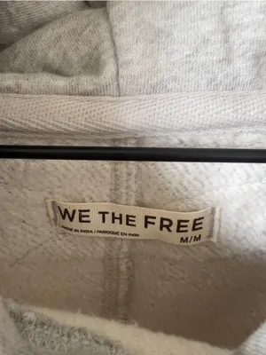 Free People We The Free Hoodie w/ Front Pocket - Gray - NWOT thumbnail 4