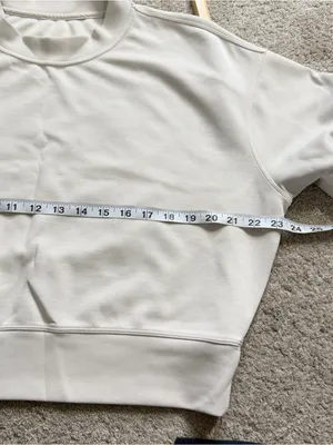 Lululemon Women’s Softstreme Perfectly Oversized Cropped Crew in Mojave Tan 4 thumbnail 8