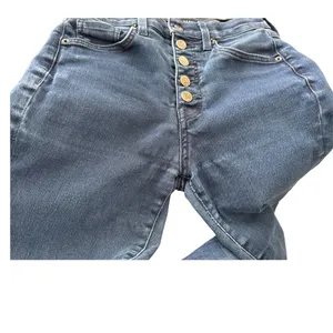 Veronica Beard Jeans Womens 28 Debbie Ankle Skinny High Rise Bright Blue Stretch thumbnail 6