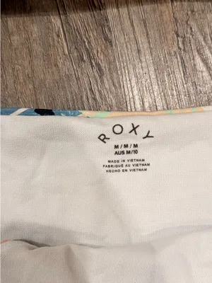 Roxy Floral Bikini Bottoms in Peach, Mint & Navy thumbnail 5