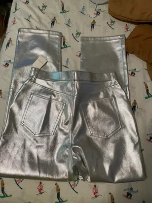 Silver Leather Pants thumbnail 8