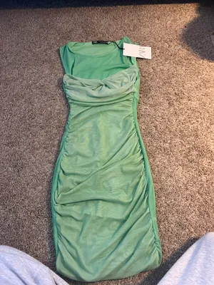 ZARA Green Dress thumbnail 1
