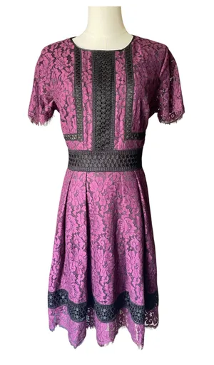 Eliza J Lace Fit and Flare Cocktail Dress thumbnail 1