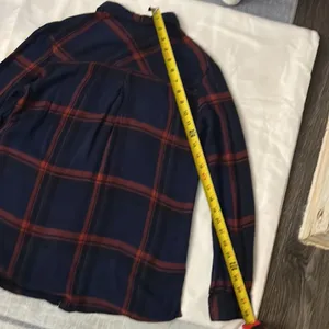 BDG Urban Outfitters Navy Plaid Button Down M Cabincore Fisherman Western Rodeo thumbnail 9