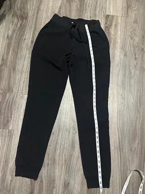 Women’s Black Jogger Scrub Pants with Drawstring Waist Size XS thumbnail 7