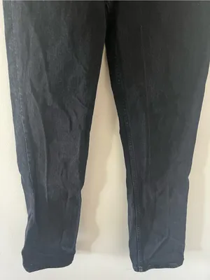 Abercrombie The 90s Straight Ultra High Rise Jeans 28 6 Black Minimalist Capsule thumbnail 3