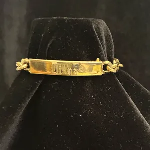 Speidel Chino Link ID bracelet with "DIANA" engraved on the nameplate 6.5” thumbnail 5