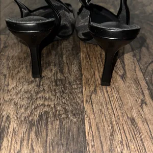 Elegant Black Slingback Heels by Coutgo Size 9 thumbnail 2