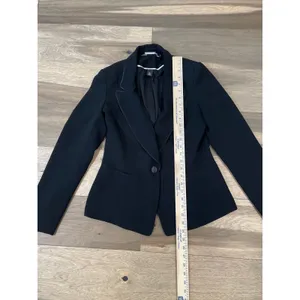 White House Black Market Classic Blazer Size 4 Black thumbnail 6