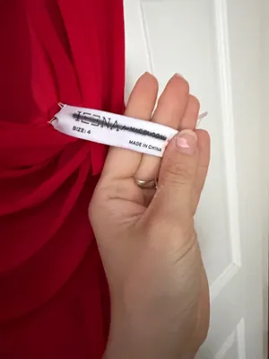 Mac Duggal Red One shoulder backless dress NWT thumbnail 3