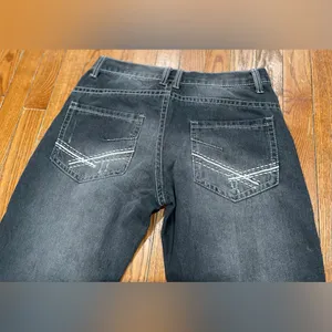 Classic Black Straight Leg Jeans for Women thumbnail 3