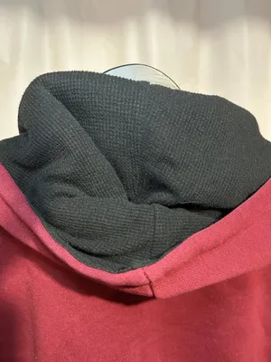 NIKE Hoodie Sweatshirt XL Swoosh Full Zip Maroon Vintage Y2K thumbnail 7