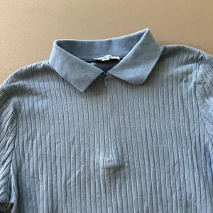 Meli Collared Half Zip Ribbed Top thumbnail 5