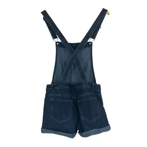 WallFlower Denim Shortalls Dark Wash Overalls Shorts Indigo Classic Size M thumbnail 4