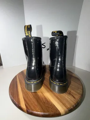 Dr. Martens 1460 Black Patent Leather Lace-Up Boots thumbnail 5