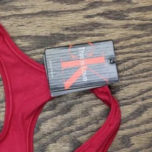 NWT Calvin Klein Womens Pride This Is Love Tonal Unlined Bralette Persian Red XS thumbnail 5