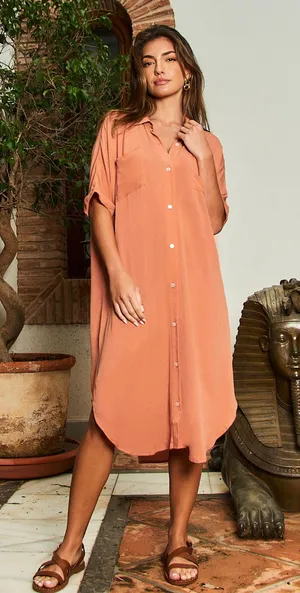 Collared Front Button Dress Size M thumbnail 1