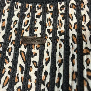 Sun n Sand Vertical Striped Leopard Print Bag Tote Handbag‎ Purse Shoulder Strap thumbnail 5