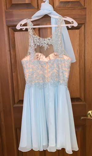 PromGirl Blue Homecoming Dress thumbnail 3