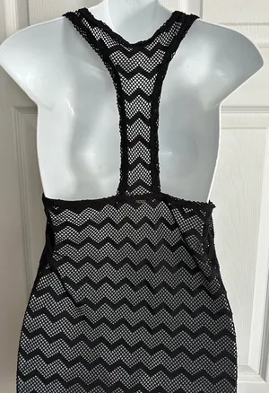 Roxy Black Swim Cover-Up No Size Tag (M) thumbnail 2