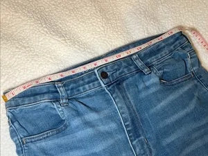 American Eagle Outfitters Highest Rise Jeggings in Blue Wash thumbnail 6