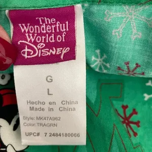 Micky Mouse Christmas Scrubs Disney Top L Medical Uniform Nurse Workwear‎ Dental thumbnail 7