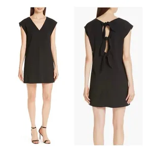 Alice + Olivia 2 Carita Bow Black Mini Dress thumbnail 2