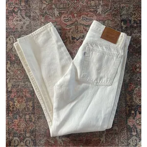Levi’s 501 Straight Leg Jeans - White - 26 thumbnail 4