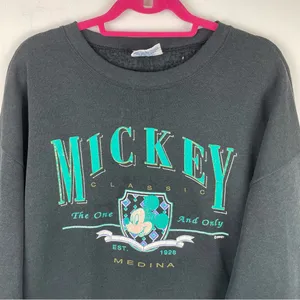 Vintage Disney Mickey Classic Crewneck Pullover Sz XXL Neon thumbnail 3
