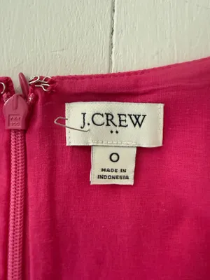 J crew hot pink sleeveless dress thumbnail 2