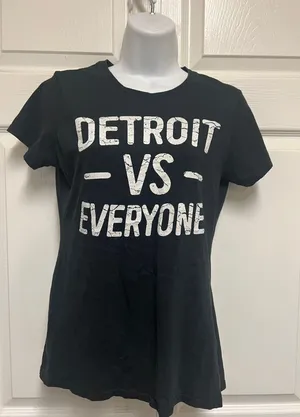 UNBRANDED Detroit Vs Everyone T Shirt thumbnail 3