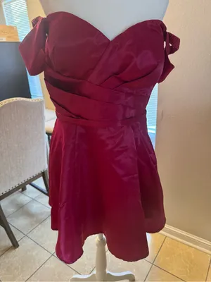 New Maniju magenta off shoulder hoco party dress thumbnail 1