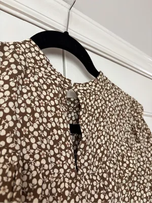 Doen Hawthorne Dress Olive Cherry Willow Floral Long Sleeve Maxi‎ Dress Size S thumbnail 12