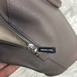 Michael Kors Brown Satchel Saffiano Leather thumbnail 12