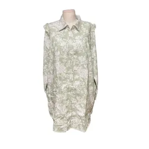 Roller Rabbit Caxias Darya Dress Sage Green White‎ Floral Size Medium thumbnail 3