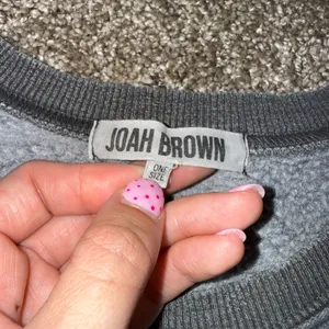 Joah Brown Sweatshirt Women One Size Black Good Dolman Sleeve Cropped Vintage thumbnail 2