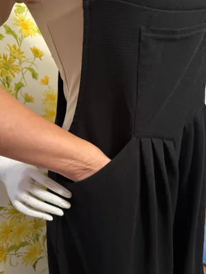 HALARA Black Wide-Leg Jumpsuit with Adjustable Straps size M Tall thumbnail 9
