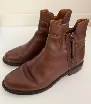 Franco Sarto Zip Up Booties Ankle Boots Womens 7.5 thumbnail 1