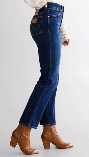 Wrangler High Waisted Straight Jeans thumbnail 1