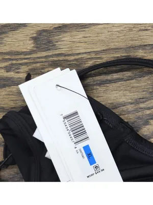 NWT DKNY Womens Molded Underwire Bikini Top Swim DIMTS401 Black XL thumbnail 5