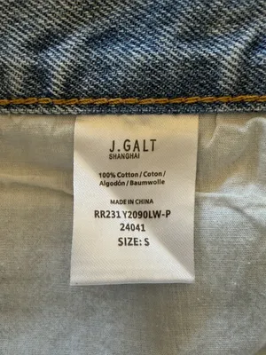 Brandy Melville John Galt Light Blue Denim Ultra Mini Skirt thumbnail 2